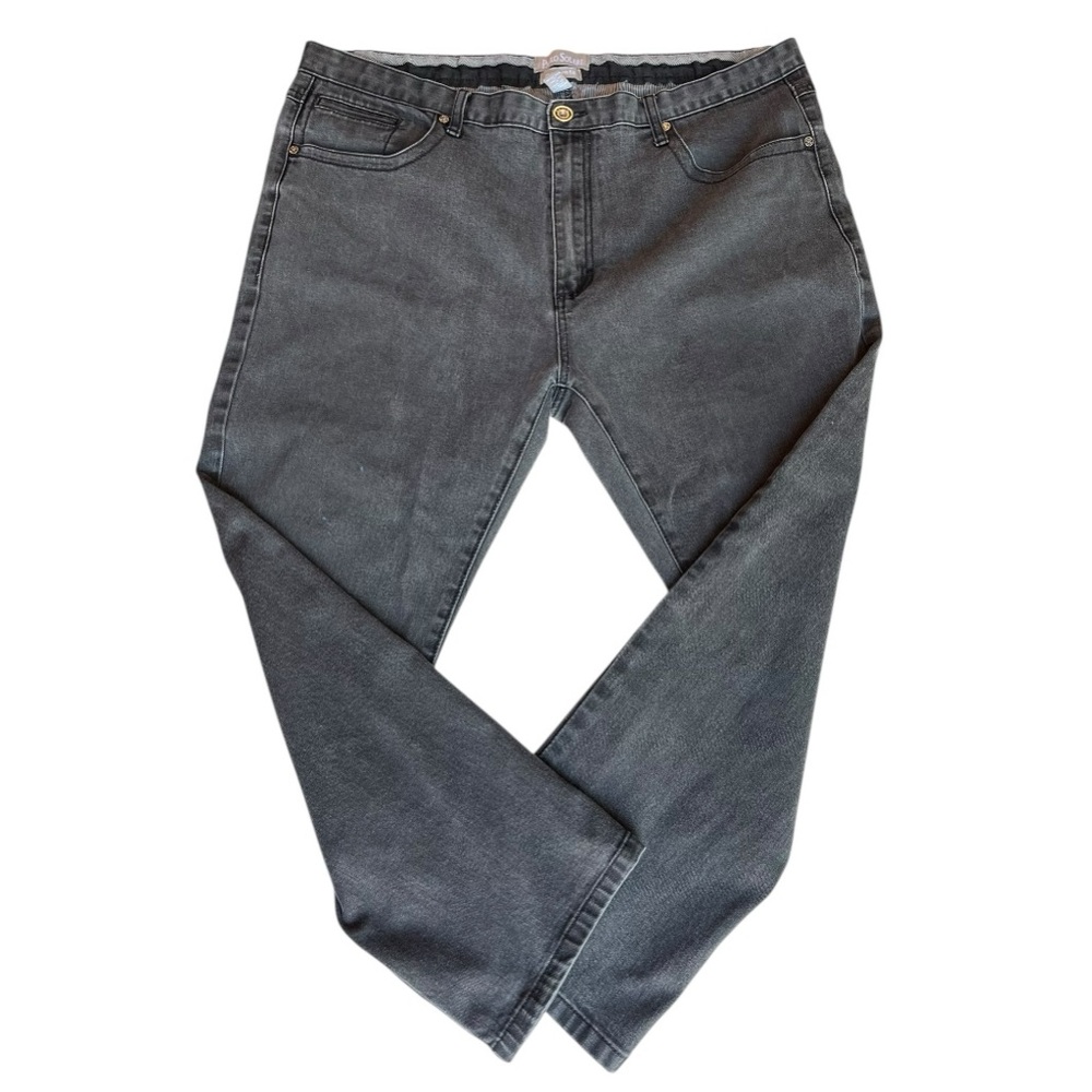 44 waist 30 length Paulo Solari Dark grey distressed denim Cotton